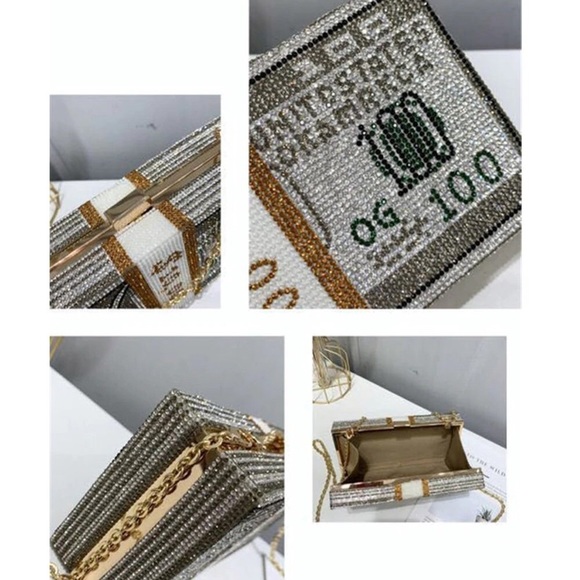 Stack of Money Bling Purse - Picture 2 of 2